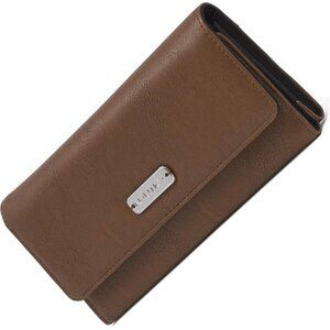 Women's Earth Money Manager RFID Slim Wallet Card Holder with Coin